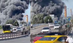 İstanbul'da büyük panik: Yat imalathanesinde yangın