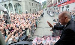 Erdoğan toplu açılış töreni için memleketi Rize'de