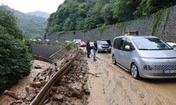 Trabzon'da sağanak, taşkın ve heyelana neden oldu