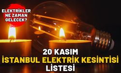 İSTANBUL 20 KASIM  ELEKTRİK KESİNTİSİ LİSTESİ: Büyükçekmece, Silivri, Beylikdüzü, Kağıthane Elektrikler ne zaman gelece