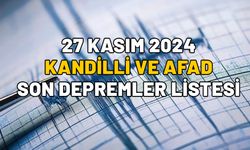 DEPREM Mİ OLDU, NEREDE, KAÇ ŞİDDETİNDE? 27 Kasım Kandilli ve AFAD son depremler listesi