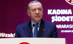 Erdoğan, "Kadına Yönelik Şiddete Karşı Uluslararası Mücadele Günü" programında konuşuyor