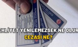 EHLİYET YENİLEMEZSEK NE OLUR, CEZASI NE? Ehliyet yenileme son tarih ne zaman?