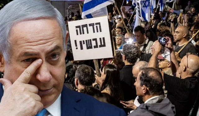 Eylemcilerden Netanyahu’ya Washington’da kurtçuk sürprizi:  Afiyet olsun!