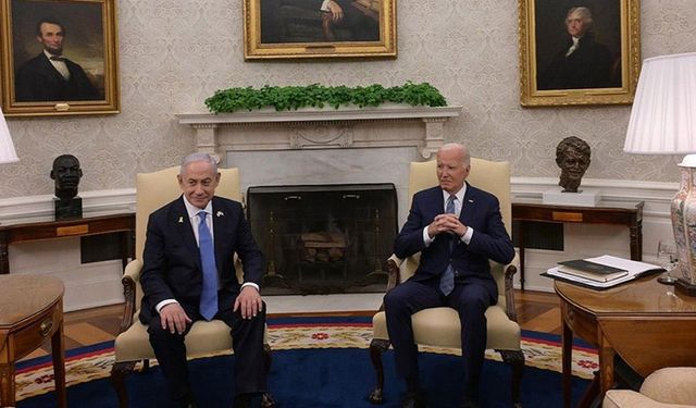 Biden ve  Netanyahu Beyaz Saray'da bir araya geldi