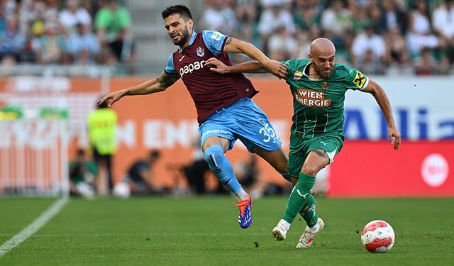 Rapid Wien'e yenilen Trabzonspor, Konferans Ligi'ne düştü