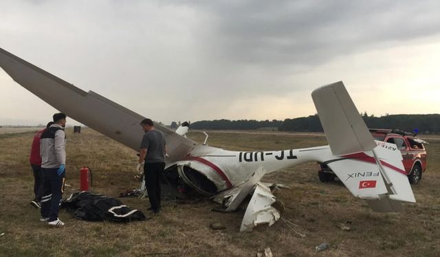 Bursa'da korkunç olay! Eğitim uçağı düştü: 2 pilot hayatını kaybetti