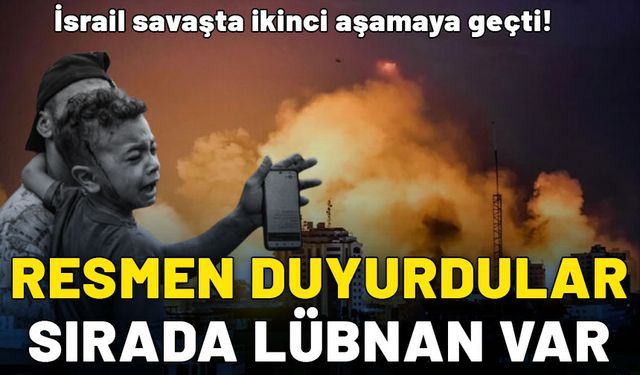 İsrail savaşta ikinci aşamaya geçti! Resmen açıkladılar: Sırada Lübnan var