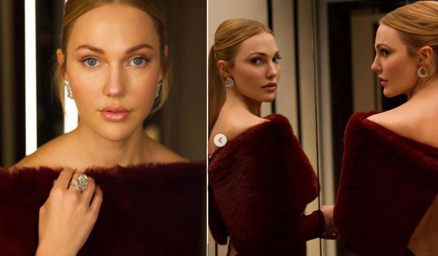 Ru dizisindeki yatak sahneleri çok konuşulmuştu! Meryem Uzerli ödül törenine şıklığıyla damga vurdu