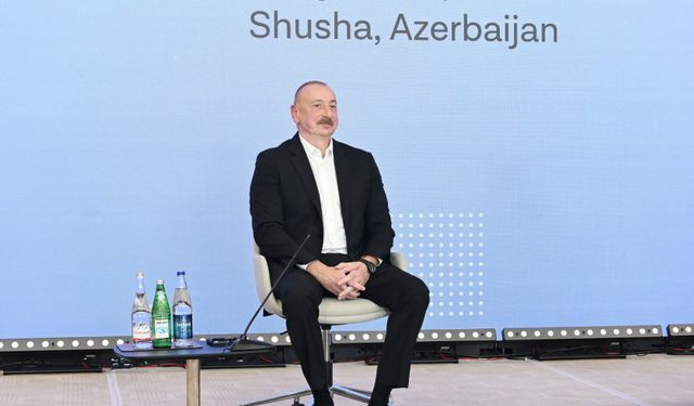 İlham Aliyev, Şuşa'daki 2. Küresel Medya Forumuna katıldı
