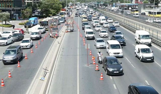 75 günlük çalışma başladı: E-5'te yoğunluk oluştu!