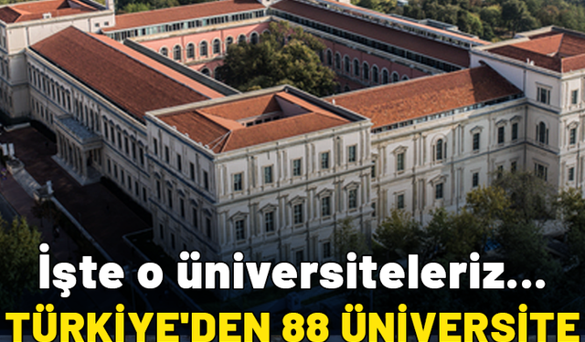 Türkiye'den 88 üniversite dünya bilim sıralamasında yer aldı