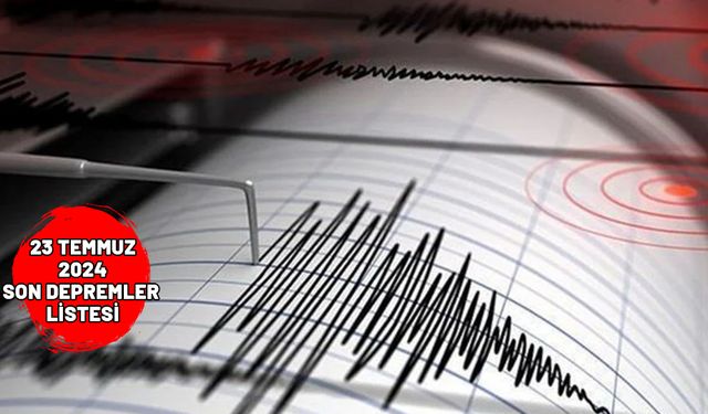 Deprem mi oldu, nerede, kaç şiddetinde? 23 Temmuz 2024 Kandilli ve AFAD son depremler listesi