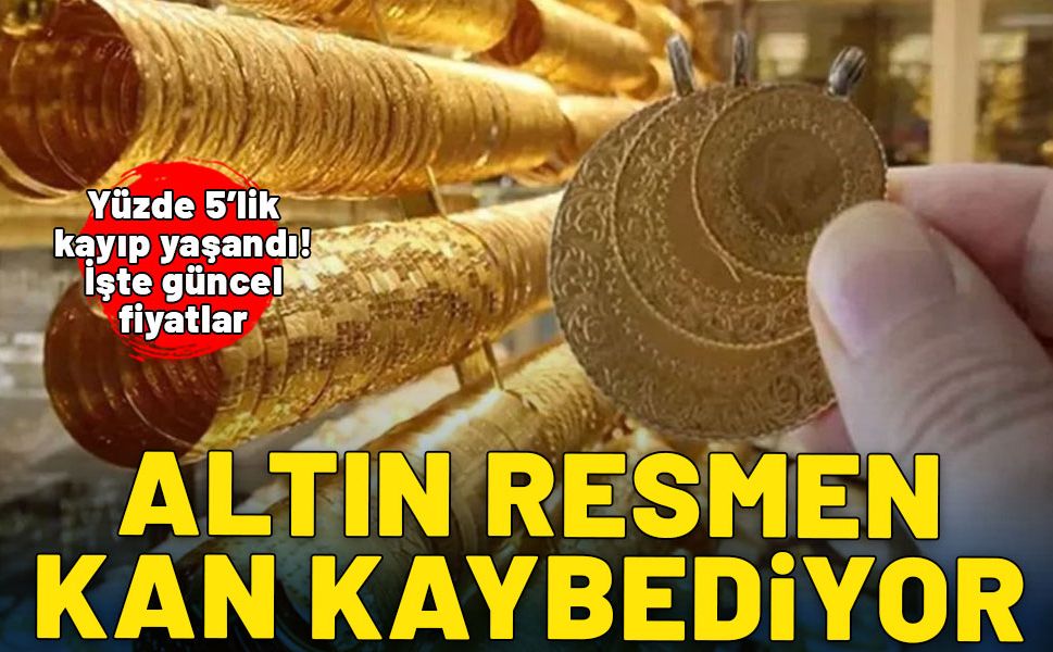 Altın resmen kan kaybediyor! Yüzde 5'lik düşüş yaşandı: İşte güncel altın fiyatları