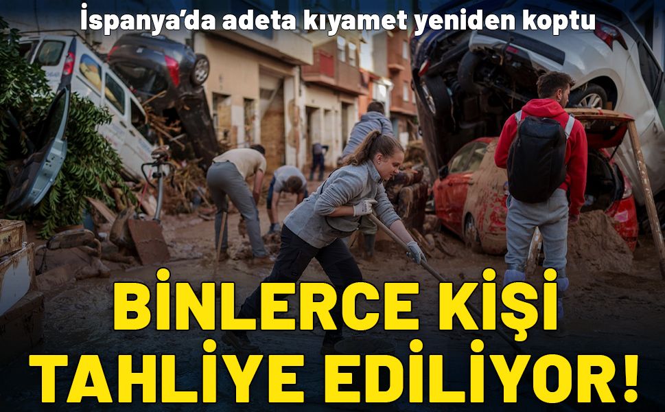 İspanya’yı yeniden sel vurdu: Binlerce kişi tahliye ediliyor!