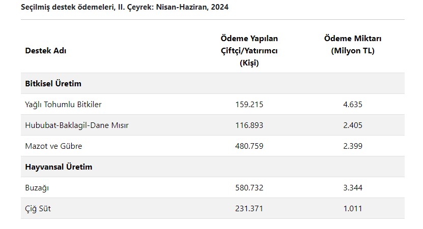 Seçi̇lmi̇ş Destek