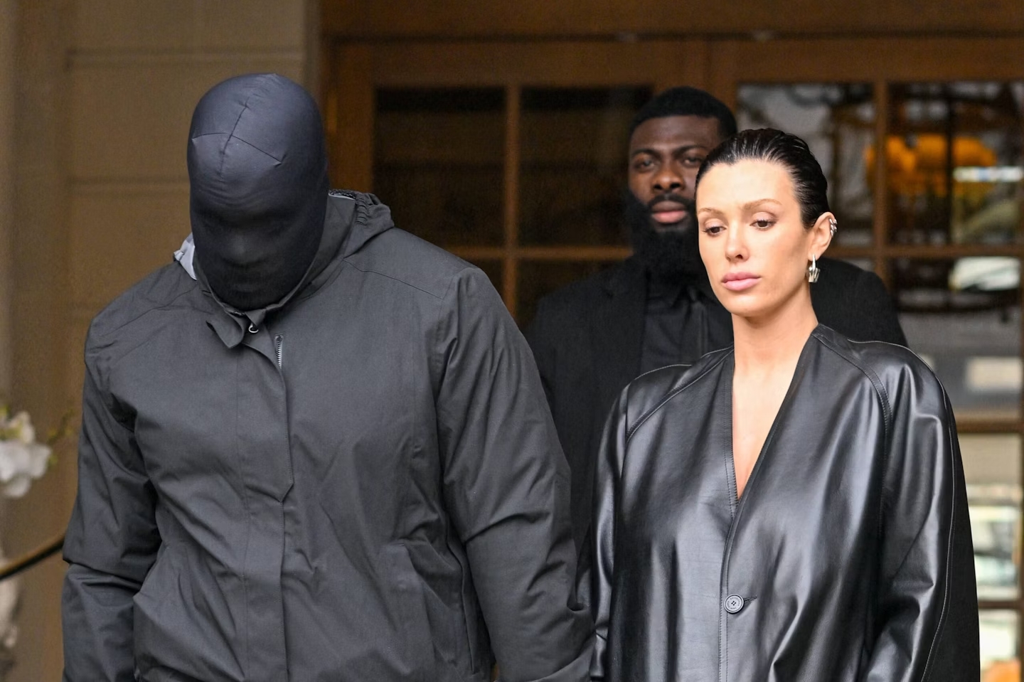 Kanye West And Bianca Censori At Paris Fashion Week February 2024 Scaled