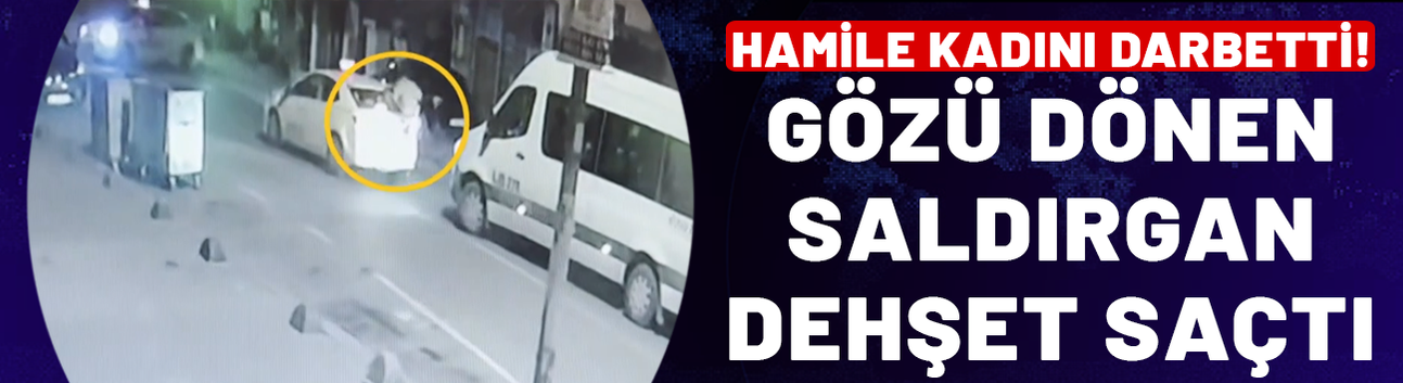 Hamile kadını darbetti! Gözü dönen saldırgan dehşet saçtı